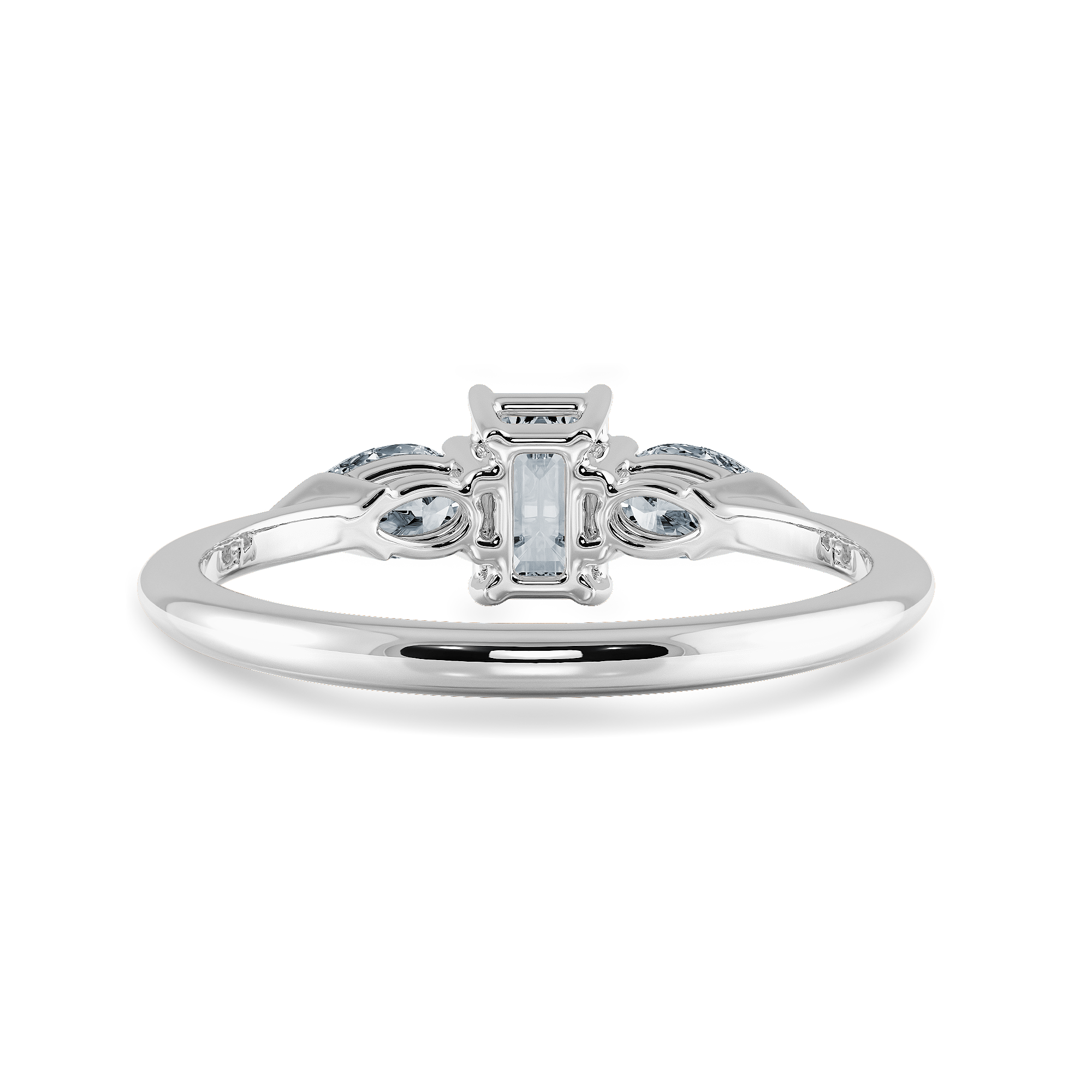 1.50 Ct. Emerald Cut 3 Stone Engagement Ring E Color VS2 GIA Certified –  Kingofjewelry.com